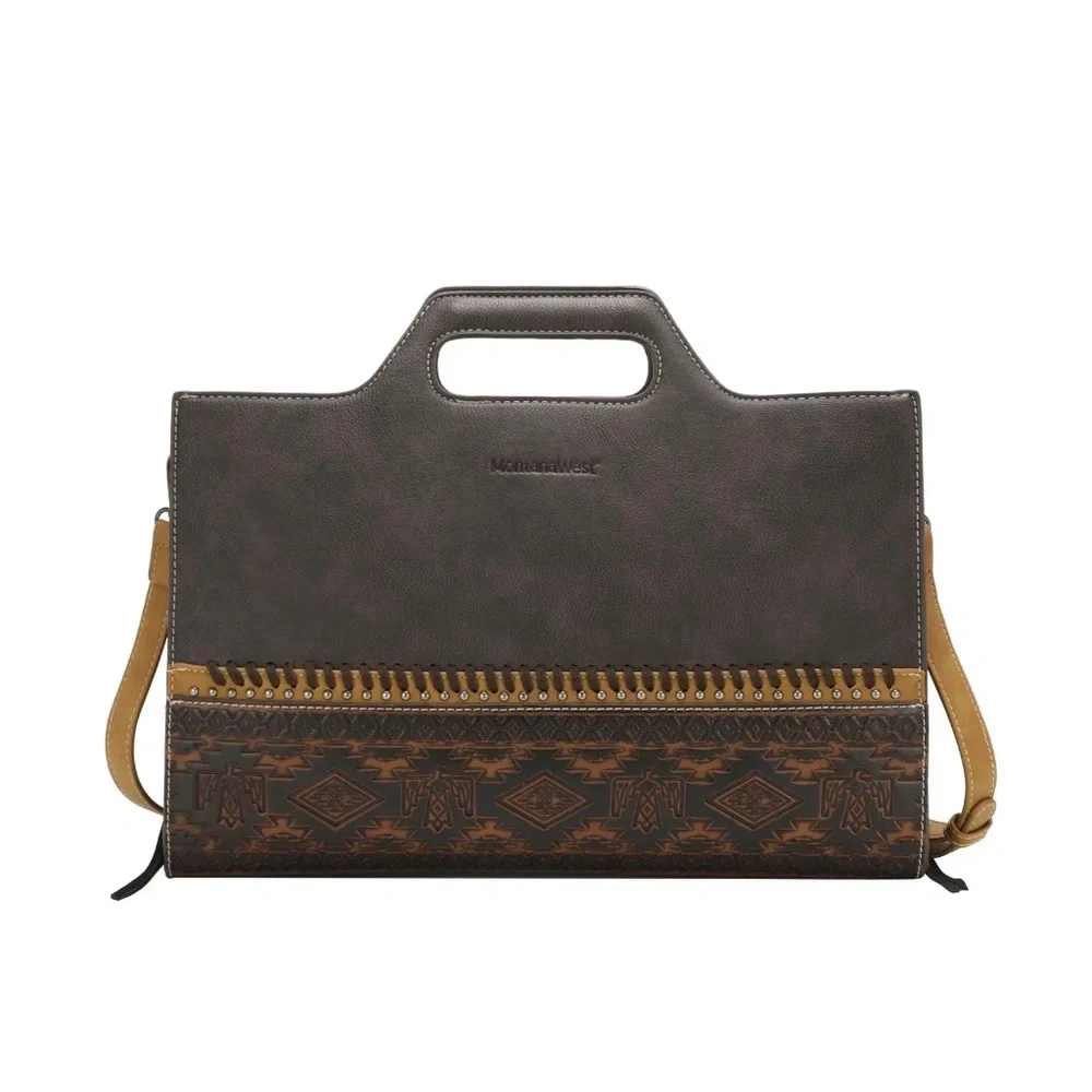 Montana West Aztec Laptop Case Coffee NWT - Picture 1 of 3